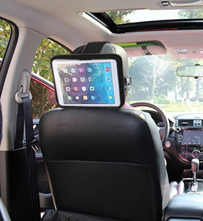Universal Tablet Headrest Mount, Ipad Headrest Mount for Car, Lightweight, Durable and Easy to Headrest Cradle Car Mount