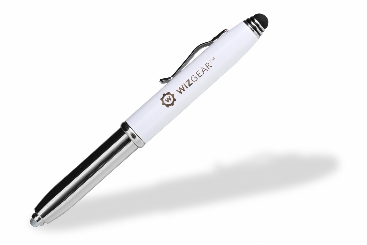 WixGear 3-in-1 Stylus Pen - Stylus Pen for Touch Screens with LED Flashlight and Pen (Gunmetal)