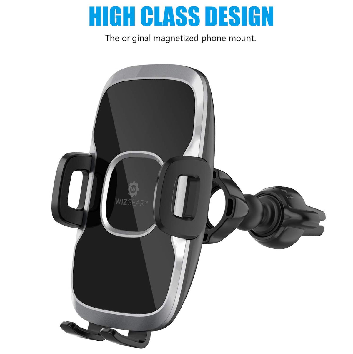 Car Phone Mount, WizGear (2 Pack) Air Vent Swift-Grip Phone Holder for Car
