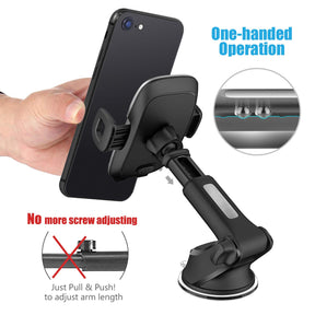 WizGear Dashboard Telescopic Arm with Air Vent Swift-Grip Phone Holder for Car, Cell Phone Car Mount Air Vent Holder