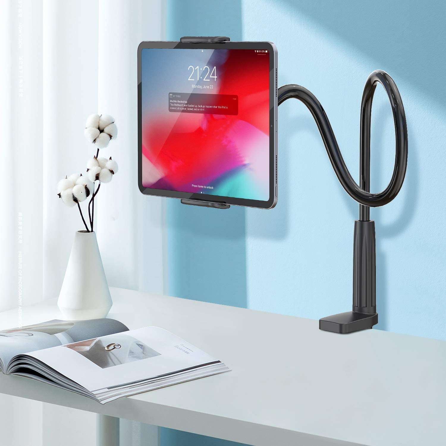 WixGear Gooseneck Tablet Stand, Tablet Mount Holder for iPad Samsung Tabs