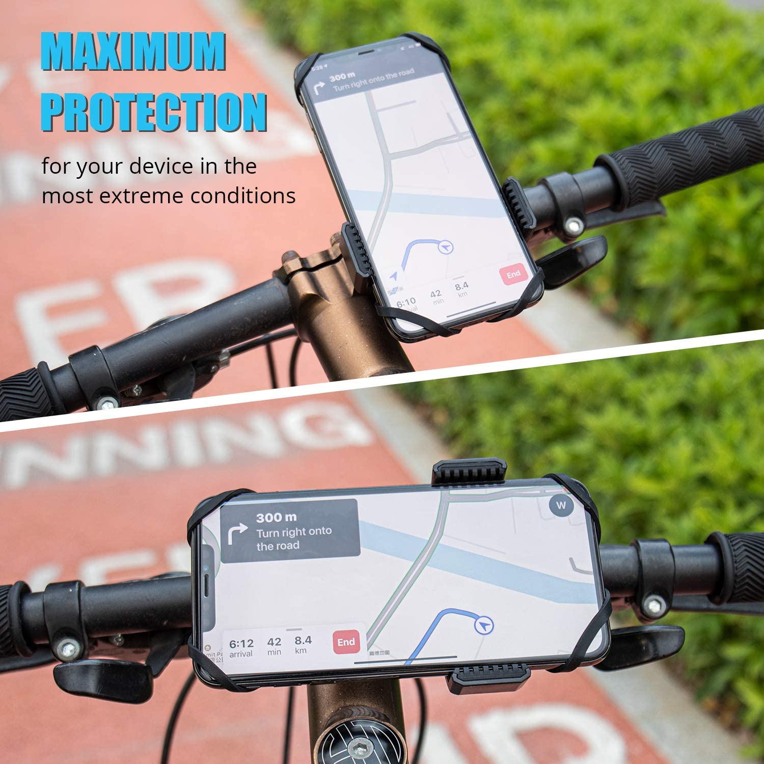 WixGear Universal Bike Phone Holder and Motorcycle Phone Mount