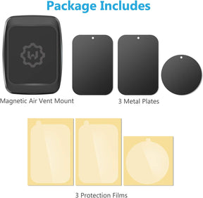WixGear Universal Air Vent Magnetic Car Mount Holder, for Cell Phones and Mini Tablets