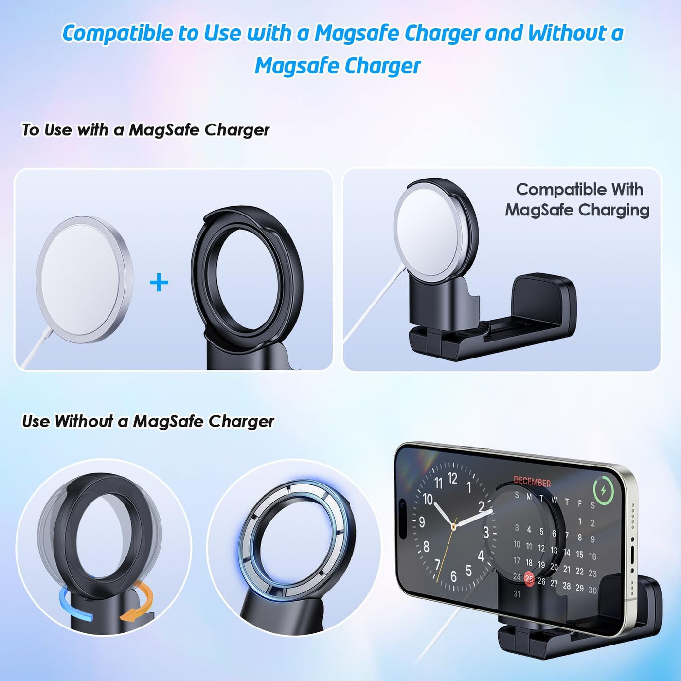 WixGear Universal Airplane in Flight Phone Mount, for MagSafe Phones,