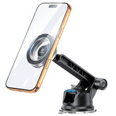 WixGear for MagSafe Car Mount - 78+LBs Dashboard Phone Holder - Dashboard Long Handle Adjustable Magnetic Cell Stand for iPhone 17 16 15 14 13 12 Pro Max - Dashboard Compatible Vehicle Accessory