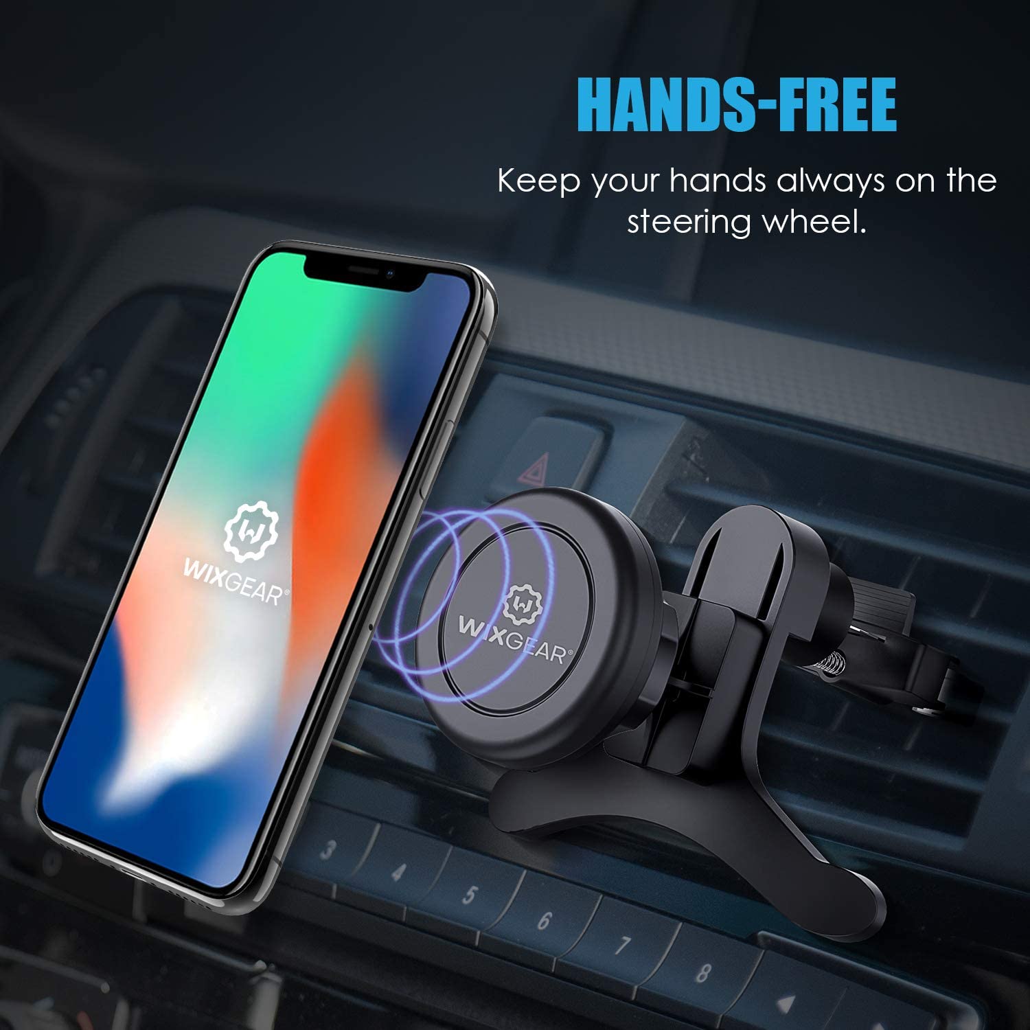 WixGear Universal Air Vent Magnetic Car Mount Holder
