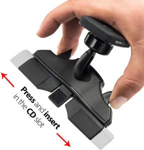 WixGear Universal CD Slot Magnetic Car Mount Holder, for Cell Phones and Mini Tablets NEW RECTANGLE