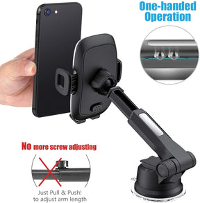 Phone Holder for Car, WixGear Universal Dashboard Windshield Phone Car Suction Cup Mount Holder