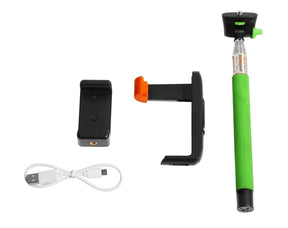 Wizgear 3-In-1 Self-portrait Monopod Extendable Wireless Bluetooth Selfie Stick
