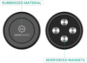 WixGear Universal Flat Stick On (2 Pack) Dashboard Magnetic Car Mount Holder for Cell Phones and Mini Tablets