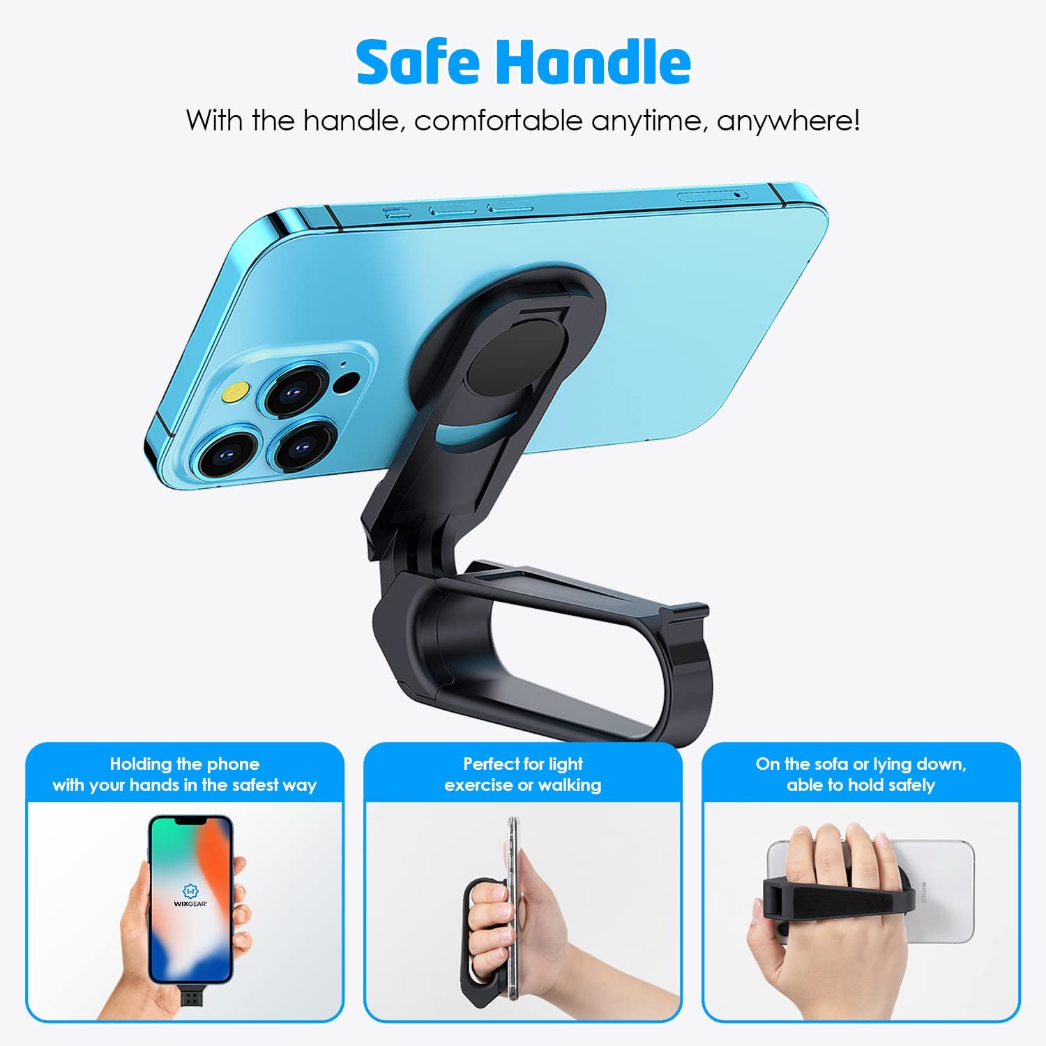 SELFPICT - WixGear Hand Selfie & Stand with Secured Hand Selfie Holder and Stand (New 2022 Patent Item)