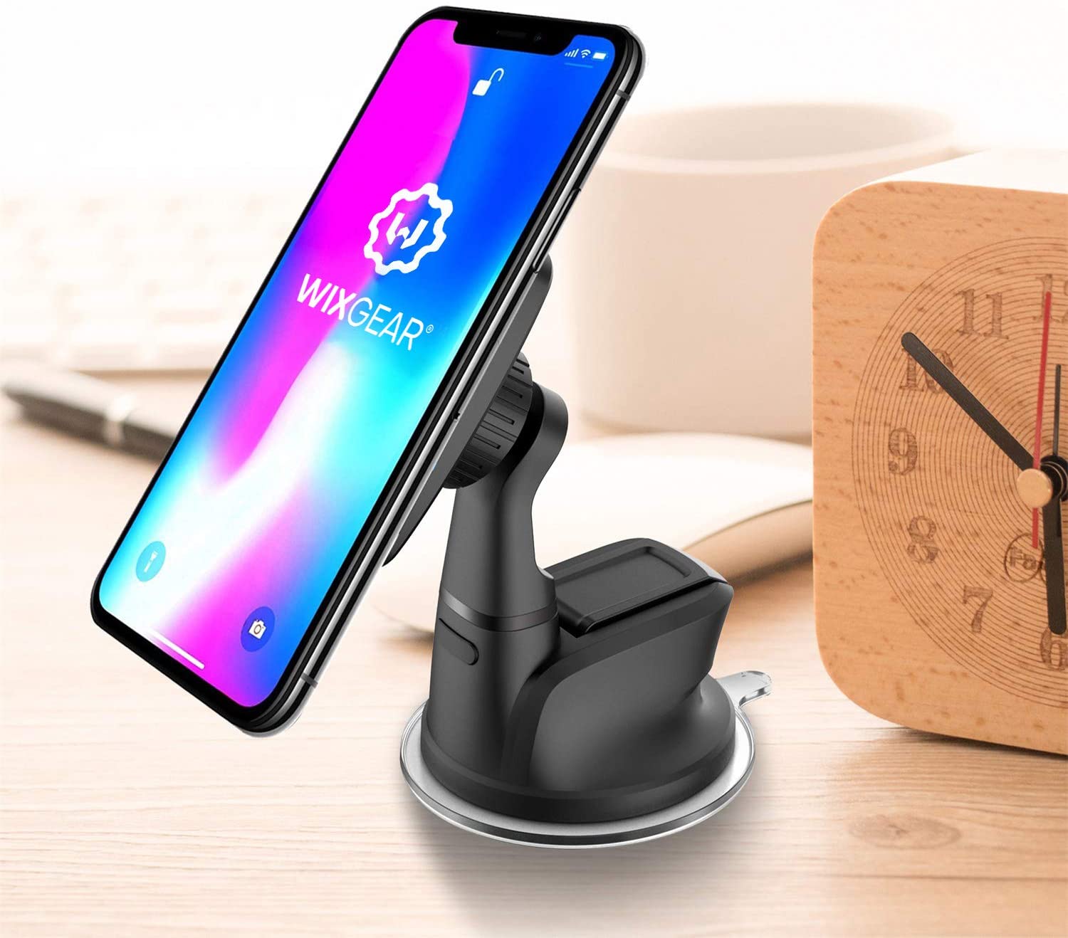 Dashboard Mount, WixGear Universal Magnetic Car Mount Holder, Windshield Mount and Dashboard Mount Holder for Cell Phones with Strong Dashboard Gel