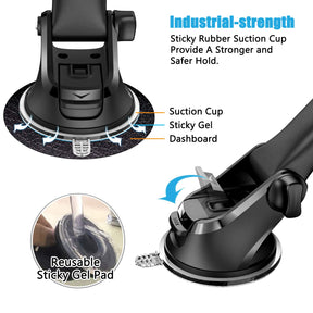 WizGear Automatic Wireless Car Charging Mount, With Telescopic Arm and Aider