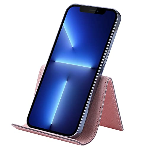 WixGear Premium PU Leather Cell Phone Stand Tablet Holder, Made with Strong PU Leather, Phone Holder Mount