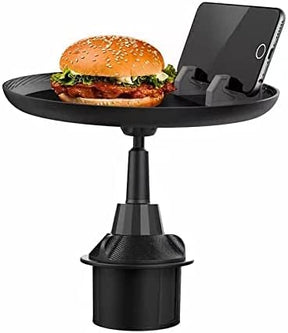 WixGear Car Cup Food Holder with Phone Mount Adjustable Automobile Cup Holder Smart Phone Cradle Car Mount