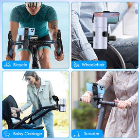WixGear Stroller Cup Holder with Phone Stand Holder, Bike Cup Holder, Phone Holder for Stroller, Wheelchair, Walker, Scooter