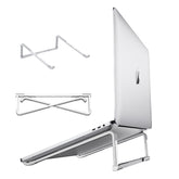 WixGear Laptop Stand for Desk, Adjustable Foldable Lightweight Aluminum Laptop Holder Riser, Flat Folding for Storage/Travel