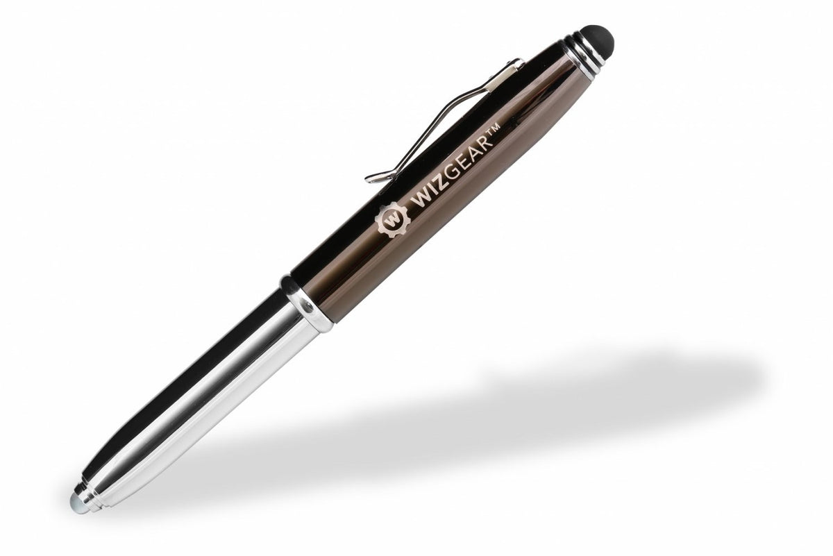 WixGear 3-in-1 Stylus Pen - Stylus Pen for Touch Screens with LED Flashlight and Pen (Gunmetal)