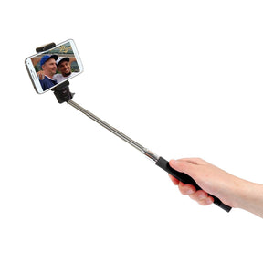 Wizgear 3-In-1 Self-portrait Monopod Extendable Wireless Bluetooth Selfie Stick