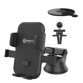WixGear Universal Phone Holder for Car, Windshield Mount and Dashboard