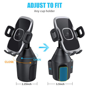 WixGear Cup Holder Phone Mount, Car Cup Holder Phone Mount Adjustable Automobile Cup Holder Smart Phone Cradle Car Mount