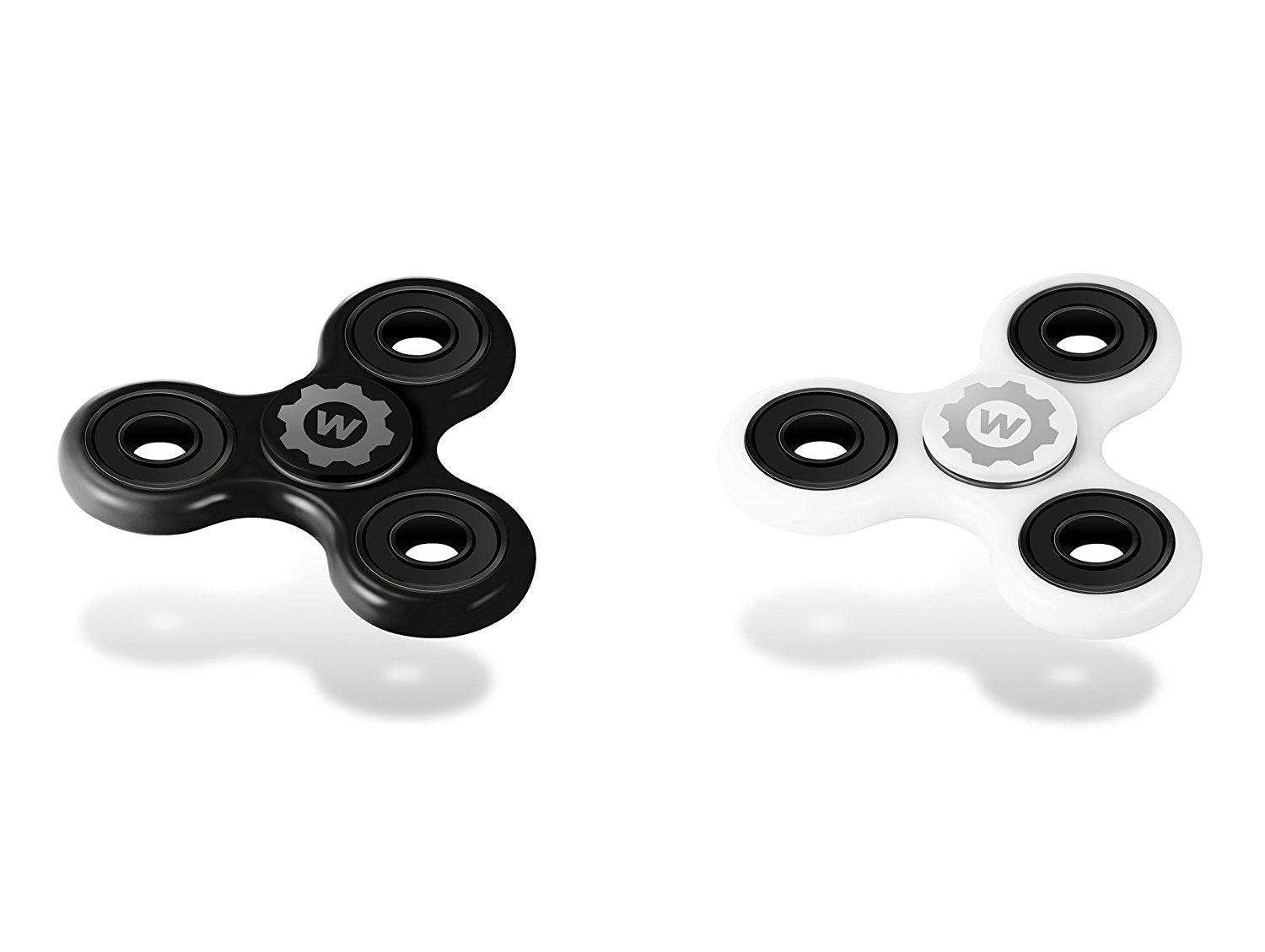 WixGear [2 PACK] High-Speed Fidget Spinner Silent & Lightweight Tri-spinner For Stress Relief Toy