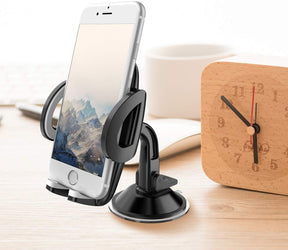 WixGear 3-in-1 Universal Car Phone Mount Phone Holder for Car, Cell Phone Car Mount Air Vent Holder with Dashboard Mount