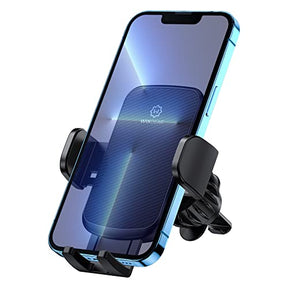 Wixgear Car Phone Mount Air Vent Cell Phone Holder for Car, Air Vent Phone Holder for Car with Double Prongs Base