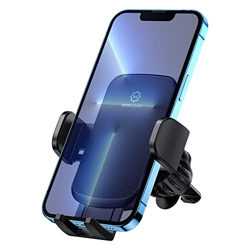 WixGear Universal Air Vent Phone Holder for Car, Phone Mount for Car for Cell Phones (New Upgraded Vent Locks)