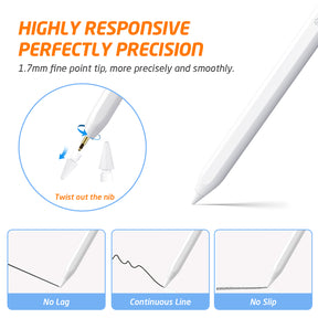 WixGear Stylus Pen for iPad with Palm Rejection, Active iPad Pencil for Precise Writing/Drawing