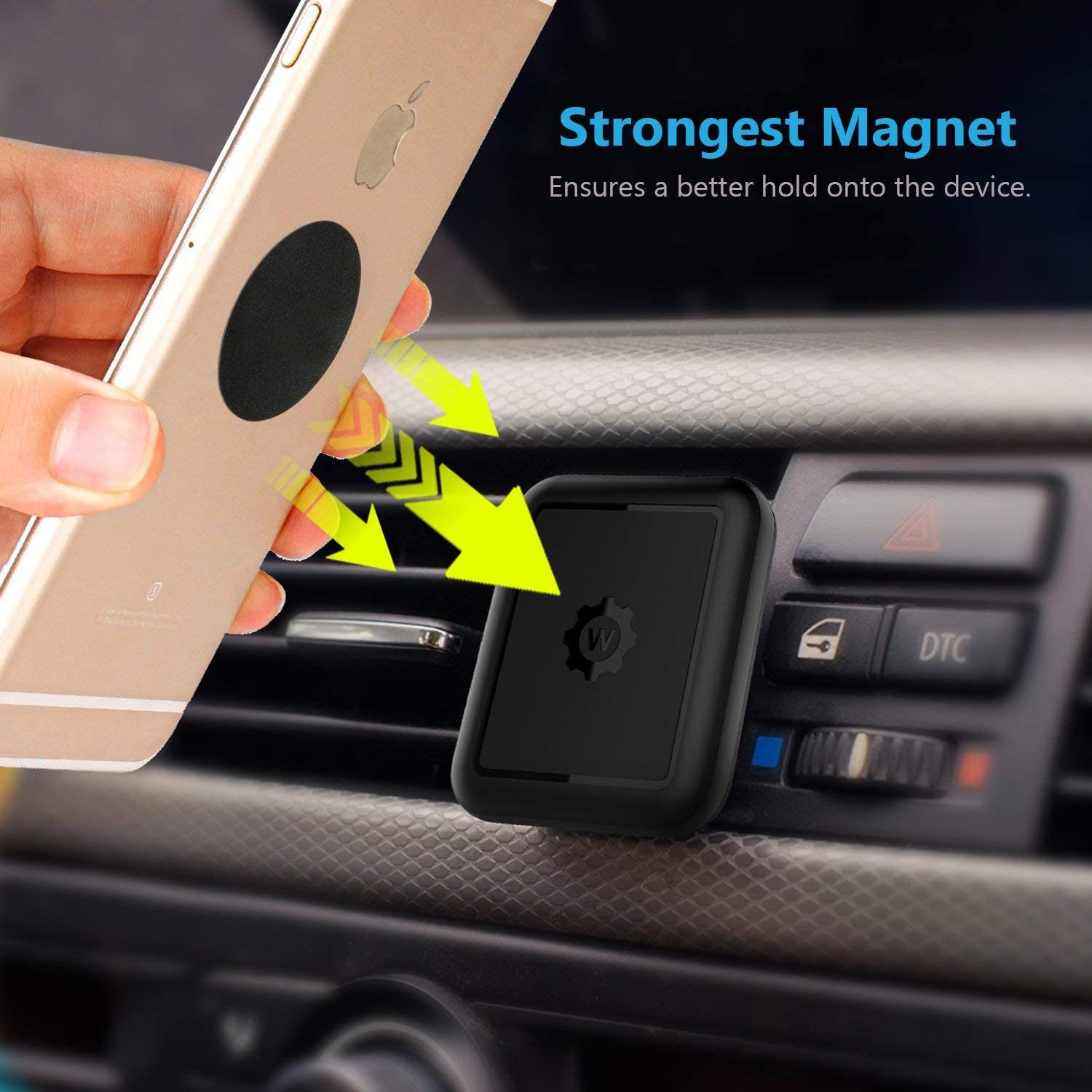 WixGear [2 Pack] Universal Air Vent Magnetic Phone Holder