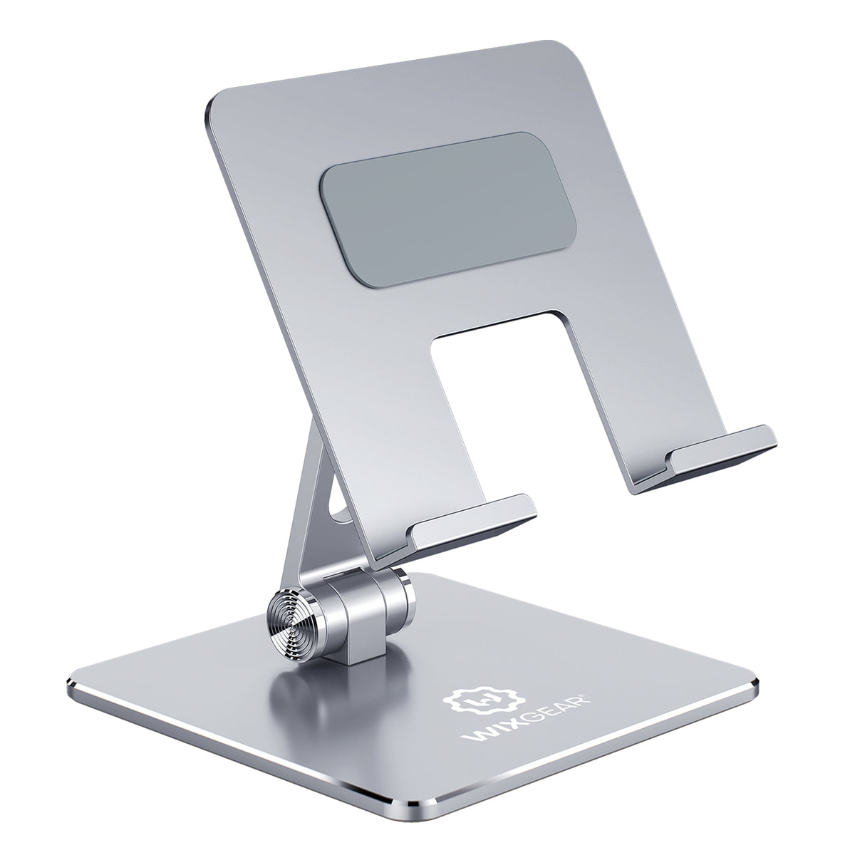 iPad Stand and Tablet Stand for Desk, WixGear Aluminum Metal Tablet Holder for Desk, Angle Height Adjustable Ipad Holder
