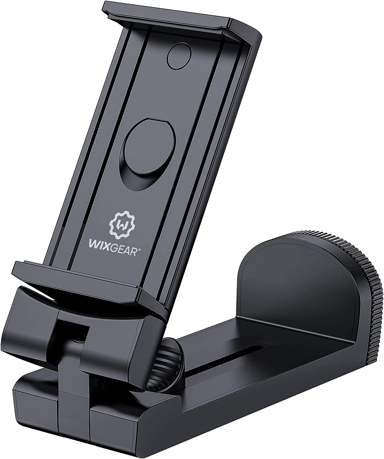 WixGear Airplane in Flight Tablet Phone Mount, For Desk with Multi-Directional Dual 360 Degree Rotation, Pocket Size Travel for Flying