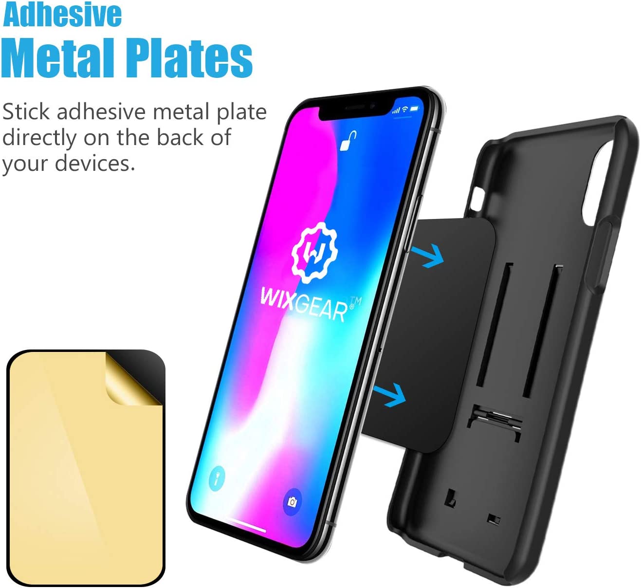 mount metal plate, best tek phone magnet sticker, metal plate for magnetic  mount 8 pack